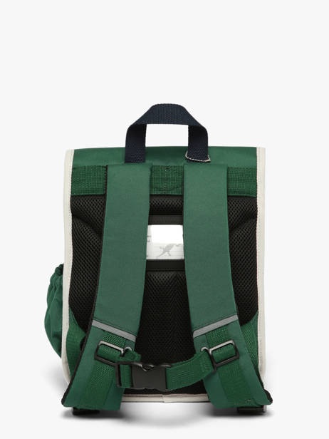 Rugzak 1 Compartiment Cameleon Groen vintage urban SD30 ander zicht 5