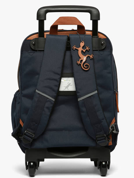 Rugzak Op Wieltjes 2 Compartimenten Vintage Urban Cameleon Blauw vintage urban SR40 ander zicht 3
