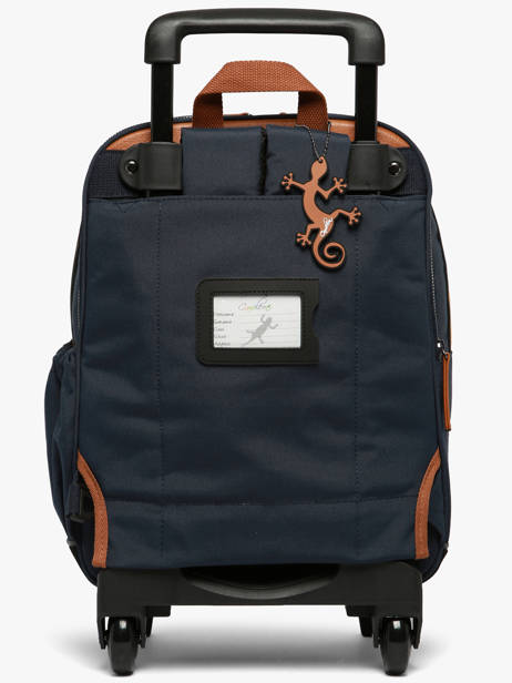 Rugzak Op Wieltjes 2 Compartimenten Vintage Urban Cameleon Blauw vintage urban SR40 ander zicht 4
