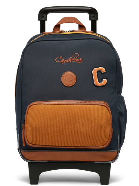 Rugzak Op Wieltjes 2 Compartimenten Vintage Urban Cameleon Blauw vintage urban SR40 ander zicht 6
