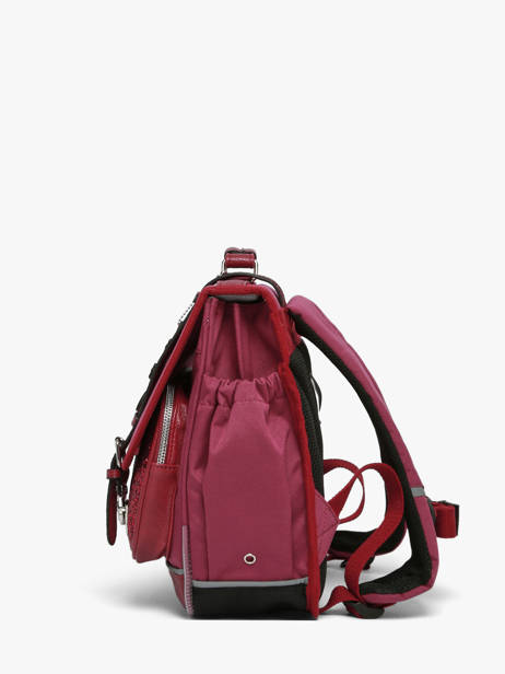 Boekentas Kinderen 2 Compartimenten Cameleon Violet vintage fantasy CA35 ander zicht 3
