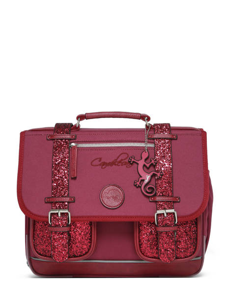 Boekentas Kinderen 2 Compartimenten Cameleon Violet vintage fantasy CA35 ander zicht 7