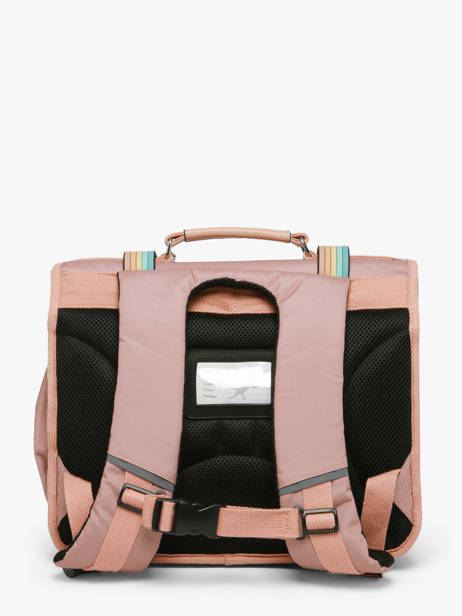 Boekentas Kinderen 2 Compartimenten Cameleon Roze vintage fantasy CA35 ander zicht 5