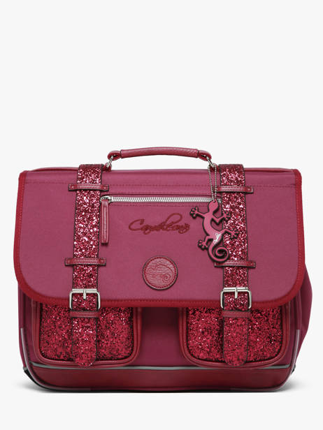Boekentas Voor Kinderen 2 Compartimenten Cameleon Violet vintage fantasy CA38