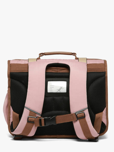 Boekentas Voor Kinderen 2 Compartimenten Cameleon Bruin vintage fantasy CA38 ander zicht 5