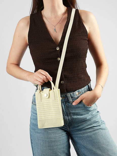 Cross Body Tas Phonebag Miniprix Beige phonebag P201 ander zicht 1