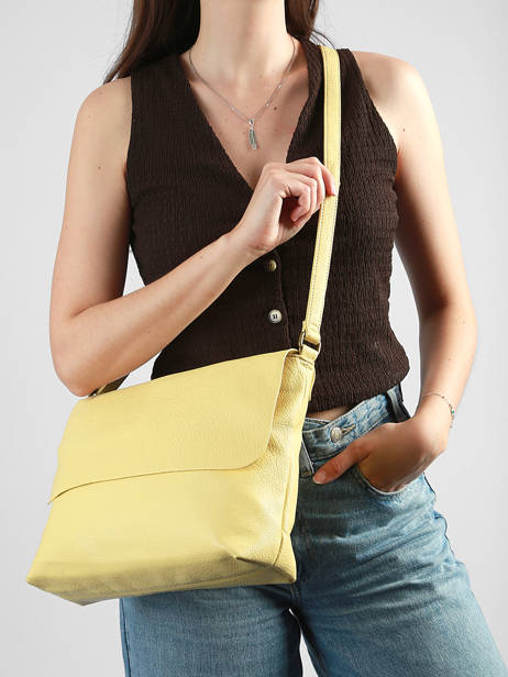 Cross Body Tas Soft Miniprix Geel soft MD5231 ander zicht 1