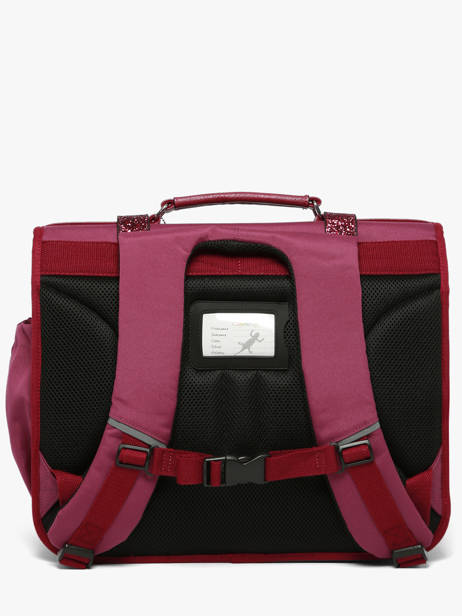 Boekentas Kinderen 3 Compartimenten Vintage Fantasy Cameleon Violet vintage fantasy CA41 ander zicht 3