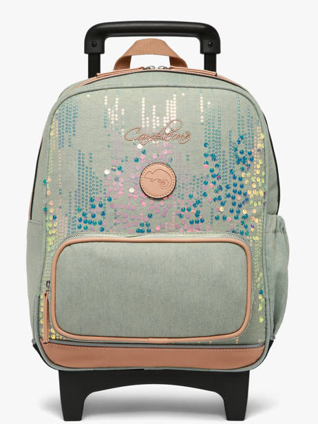 Rugzak Op Wieltjes 2 Compartimenten Cameleon Roze vintage fantasy SR40