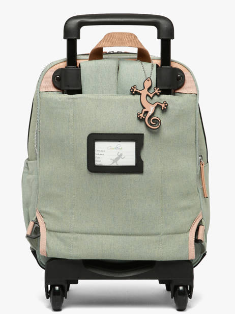 Rugzak Op Wieltjes 2 Compartimenten Cameleon Roze vintage fantasy SR40 ander zicht 6