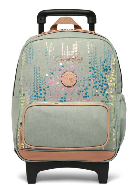 Rugzak Op Wieltjes 2 Compartimenten Cameleon Roze vintage fantasy SR40 ander zicht 8