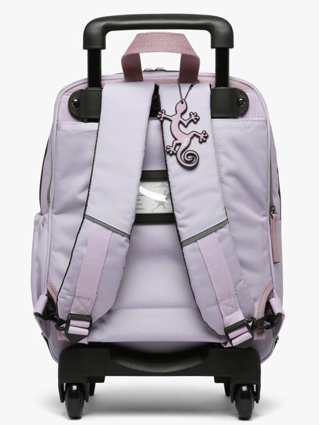 Rugzak Op Wieltjes 2 Compartimenten Cameleon Violet vintage fantasy SR40 ander zicht 3