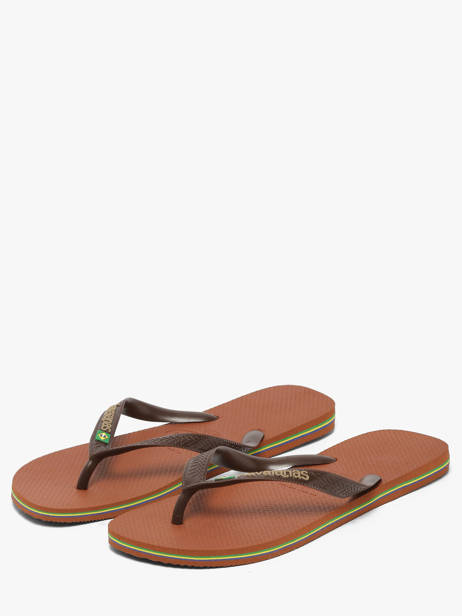 Brasil Logo Havaianas Bruin men 4110850H ander zicht 2