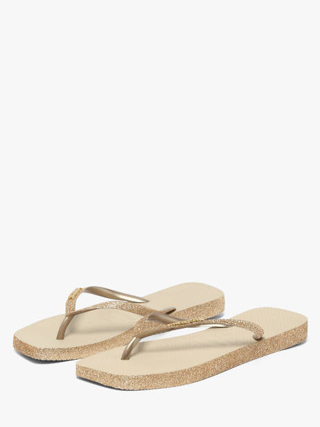 Teenslippers Havaianas Beige accessoires 4150248F ander zicht 2