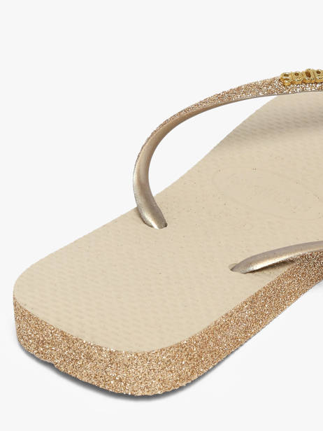 Teenslippers Havaianas Beige accessoires 4150248F ander zicht 3