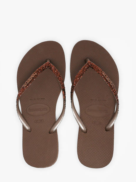 Teenslippers Slim Glitter Ii Havaianas Bruin women 4146975F