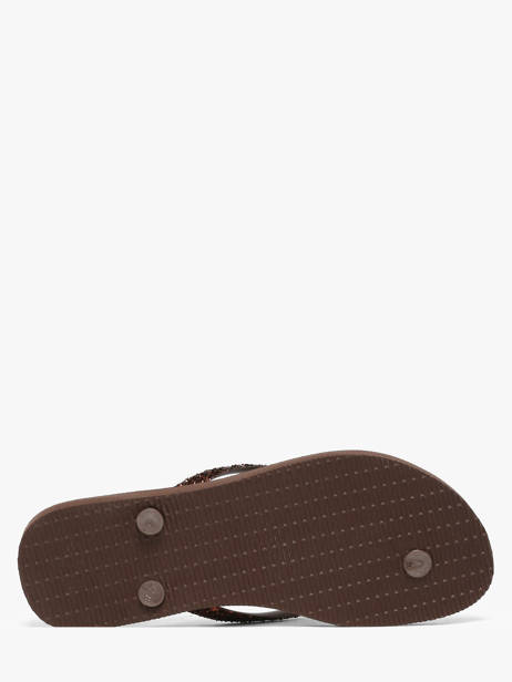 Teenslippers Slim Glitter Ii Havaianas Bruin women 4146975F ander zicht 4