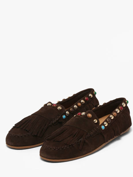 Mocassins Uit Leder Inuovo Bruin accessoires 29015SMN ander zicht 1