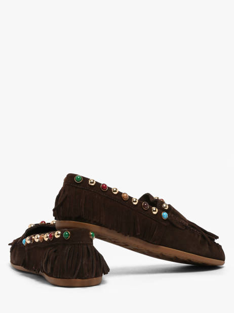 Mocassins Uit Leder Inuovo Bruin accessoires 29015SMN ander zicht 2