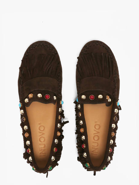 Mocassins Uit Leder Inuovo Bruin accessoires 29015SMN ander zicht 3