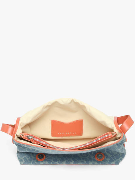 Cross Body Tas Denim Leo Paul marius Blauw denim leo LOULODEL ander zicht 2
