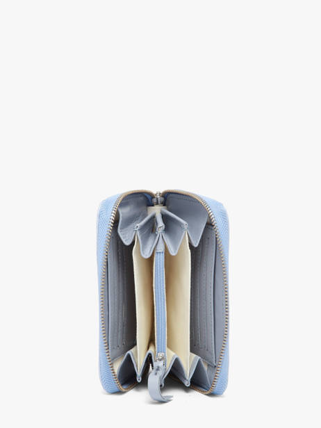 Portefeuille Leder Paul marius Blauw lavande ALICELAV ander zicht 1