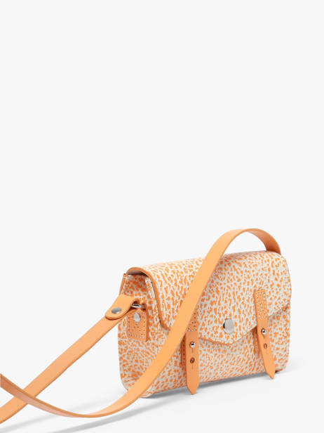 Cross Body Tas Orangeade Leder Paul marius Oranje orangeade MINIORA ander zicht 1