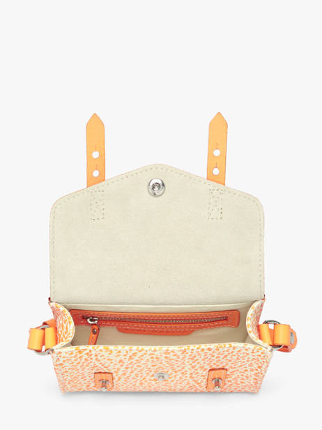 Cross Body Tas Orangeade Leder Paul marius Oranje orangeade MINIORA ander zicht 2