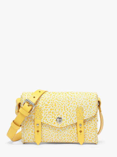 Cross Body Tas Citronade Leder Paul marius Geel citronade MINICIT