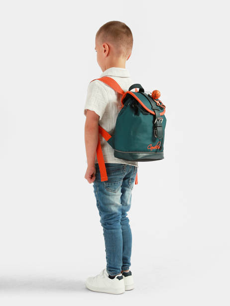 Rugzak 1 Compartiment Cameleon Oranje vintage urban SD25 ander zicht 1