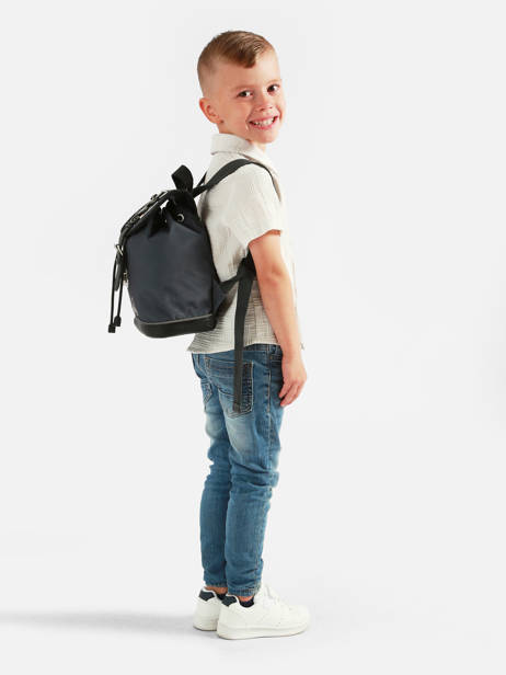 Rugzak 1 Compartiment Cameleon Grijs vintage urban SD25 ander zicht 1