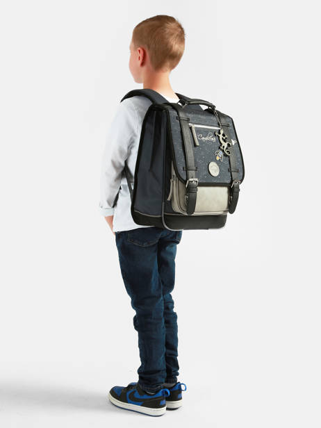 Rugzak Vintage Urban 2 Compartimenten Cameleon Grijs vintage urban SD39 ander zicht 1