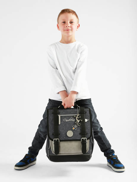 Rugzak Vintage Urban 2 Compartimenten Cameleon Grijs vintage urban SD39 ander zicht 2