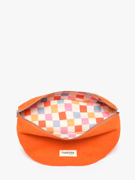 Belt Bag Custine Gerecycleerd Katoen Rivedroite Oranje timeless CUSTITIM ander zicht 2