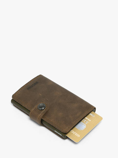 Kaarthouder Vintage Leder Secrid Bruin vintage MV ander zicht 2
