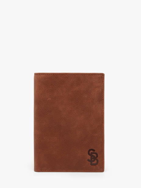 Portefeuille Leder Serge blanco Bruin brooklyn BRO21021