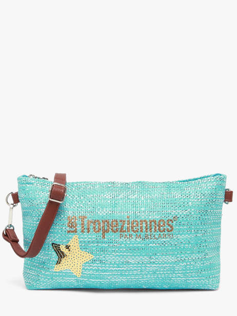 Cross Body Tas Panama Papier Les tropeziennes Blauw panama TZ02 ander zicht 1