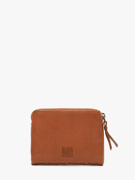 Portemonnee Leder Biba Bruin wallet KAT2L ander zicht 3
