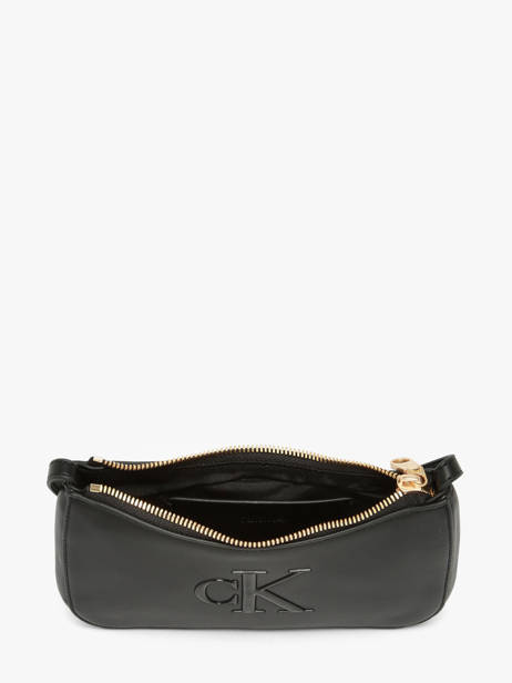 Cross Body Tas Bold Monogram Calvin klein jeans Zwart bold monogram 4F1125G ander zicht 2