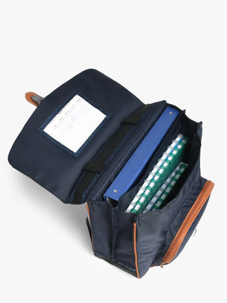Boekentas 2 Compartimenten Tann's Blauw les fantaisies g 38208 ander zicht 2