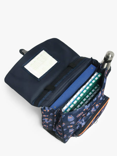Boekentas 2 Compartimenten Tann's Blauw les fantaisies g 38155 ander zicht 2