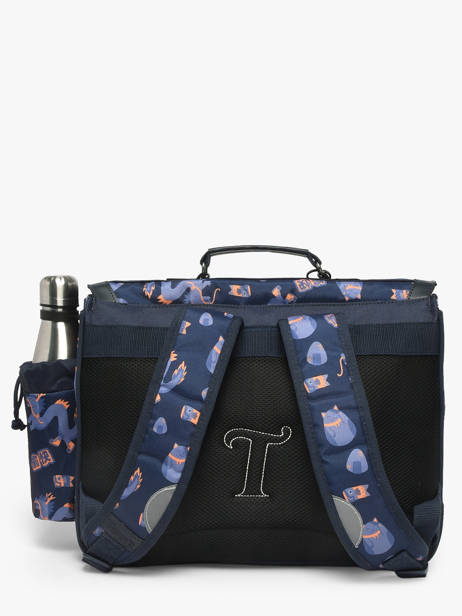 Boekentas 2 Compartimenten Tann's Blauw les fantaisies g 38155 ander zicht 3