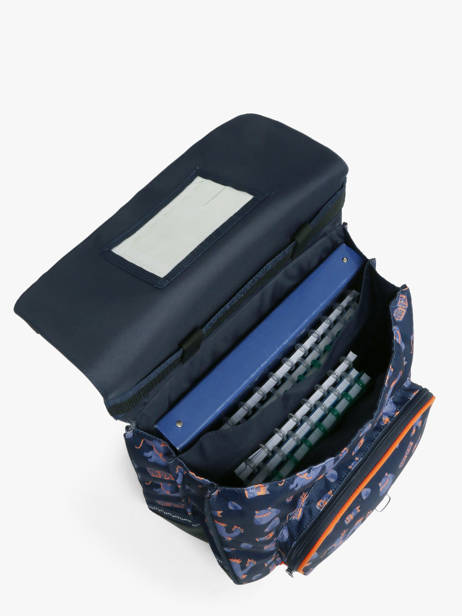 Boekentas Op Wieltjes 2 Compartimenten Tann's Blauw les fantaisies g 42155 ander zicht 2