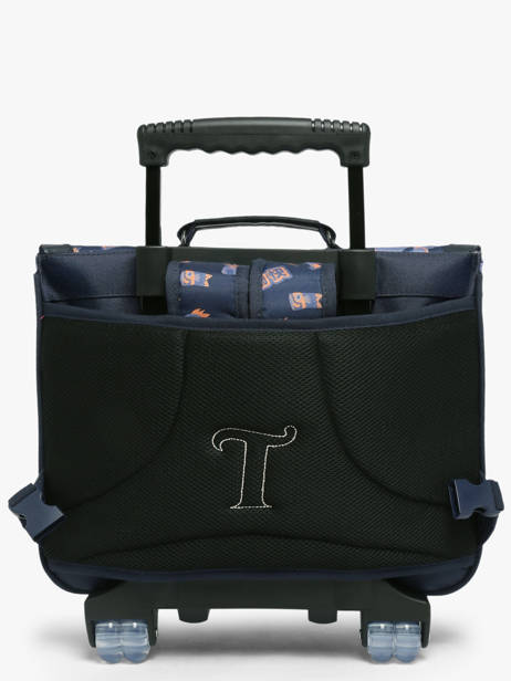 Boekentas Op Wieltjes 2 Compartimenten Tann's Blauw les fantaisies g 42155 ander zicht 4