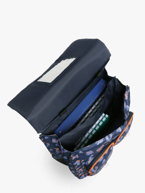 Boekentas Op Wieltjes 2 Compartimenten Tann's Blauw les fantaisies g 43155 ander zicht 2