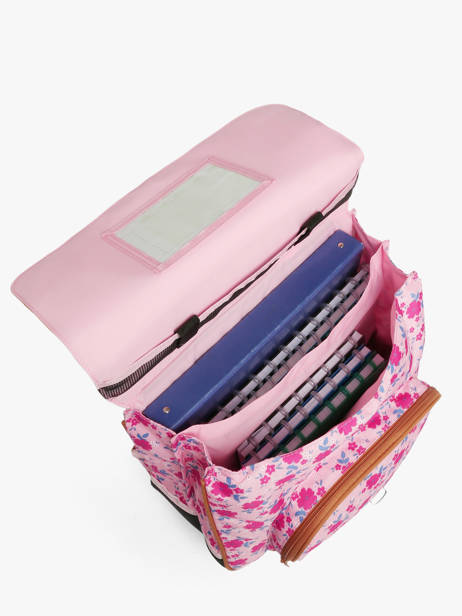 Boekentas Op Wieltjes 2 Compartimenten Tann's Roze les fantaisies f 26422613 ander zicht 2