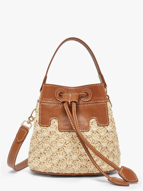 Cross Body Tas Raphia Paul marius Beige raphia CAPUXRAP