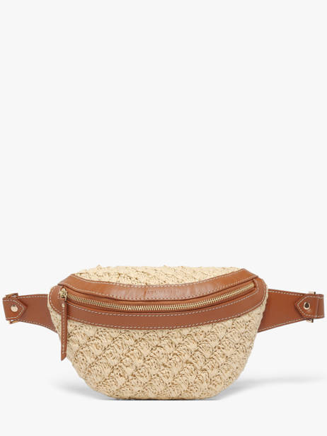 Heuptasje Paul marius Beige raphia BANANRAP