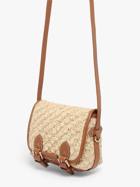 Cross Body Tas Raphia Paul marius Beige raphia LOULSRAP ander zicht 1