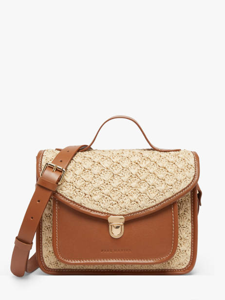 Cross Body Tas Raphia Paul marius Beige raphia GEORGRAP